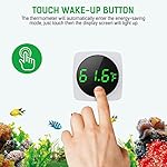 Digital Aquarium Thermometer, PAIZOO LED Display Thermometer for Aquarium Fish Tank, High Accurate to ±0.9°F, Touch & Sleep Mode, Thermometer with Temperature Sensor on The Back for Fish, Turtles - Image 4