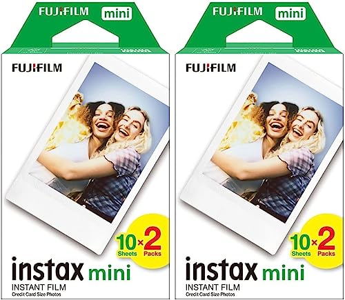 FujiFilm Instax Mini Film (40 pellicules), Color pour Mini 8-9 et Tous Les appareils Photo Fuji Mini