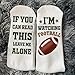 DESIGNS BY KARY I'm Watching Football Socks – Funky Sports Novelty Gift for Men and Women