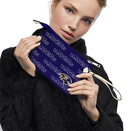 Image of Littlearth NFL Baltimore Ravens Victory Wristlet, Team Color, 9 inch x 6.5 inch | NFL