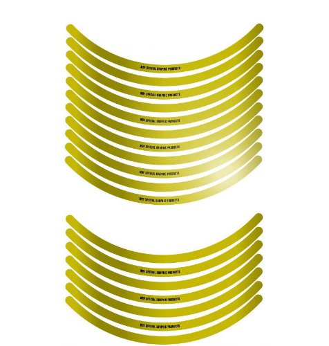 エムディーエフ リムストライプ ミラータイプ ミラーゴールド 10mm幅 14インチ RIM-10M-GD-14