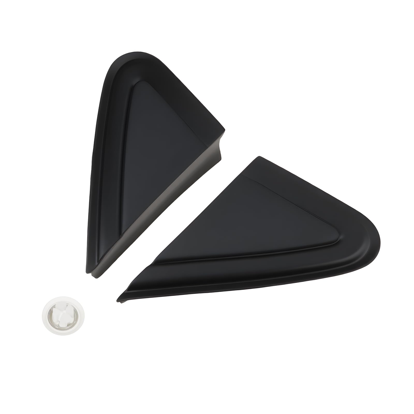 Lot de 2 coques triangulaires pour rétroviseurs VW Polo 2006-2010
