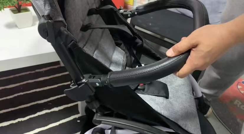 LLUFO Baby Stroller Bumper Bar,Armrest,Crossbar,Handle Bar,Handrail Compatible With BBZ Yoyo Stroller/Yoyo+ / Yoya Stroller Accessories-Black PU Leather