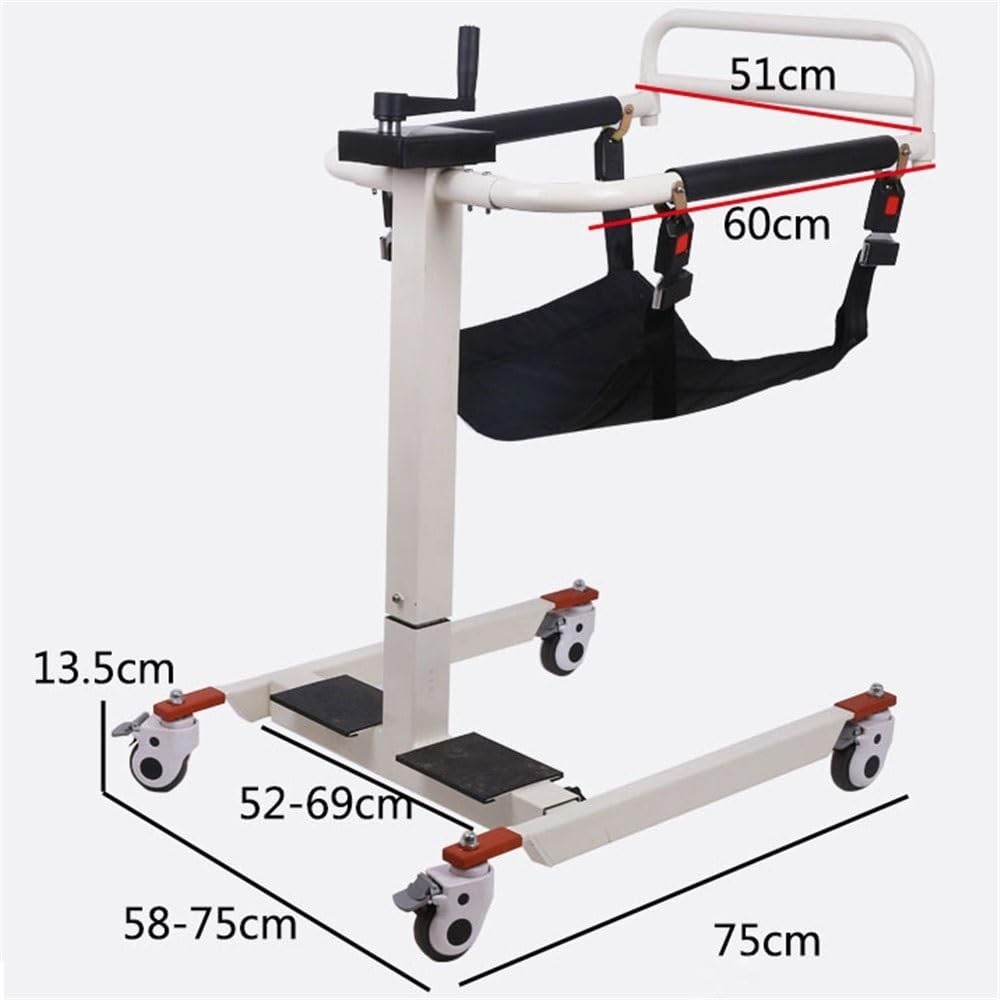 deambulatore Trasloco for Anziani Costretti a Letto, trasloco for disabili, Ascensore Multifunzionale, Sedia for sedersi, Toilette, Bagno ausili per la deambulazione per Anziani