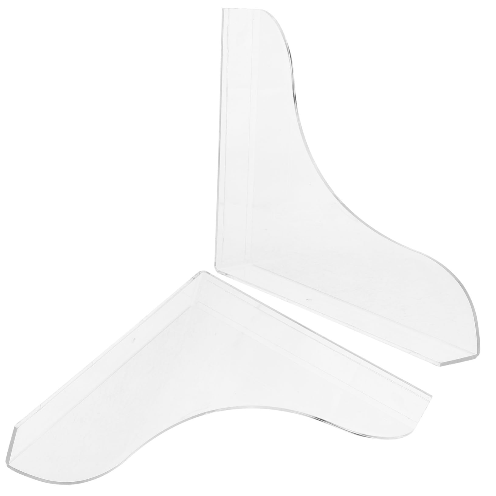 Happyyami 2pcs Transparent Bath Splash Guard Easy Install Shower Corner Guards Bathtub Water Barrier for Dry Bathroom and Kitchen Surroundings