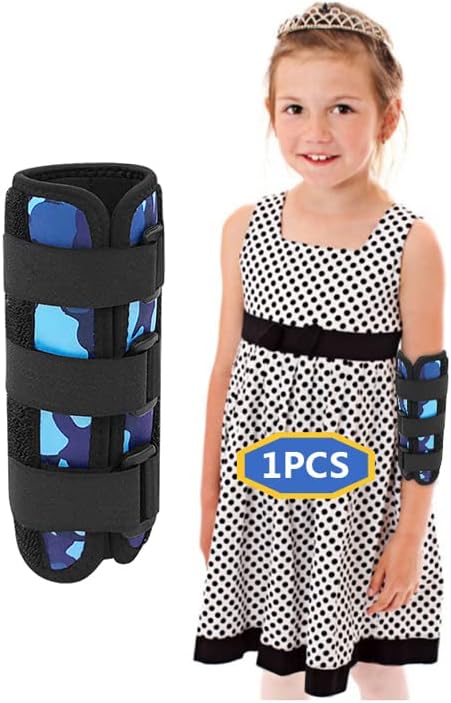 Pediatric Elbow Immobilizer Night Splint, Elbow Brace Cubital Tunnel Ulnar Nerve Entrapment, Arm Support Splint for Pain Relief, Child Restraint Stabilizer Brace (Small)