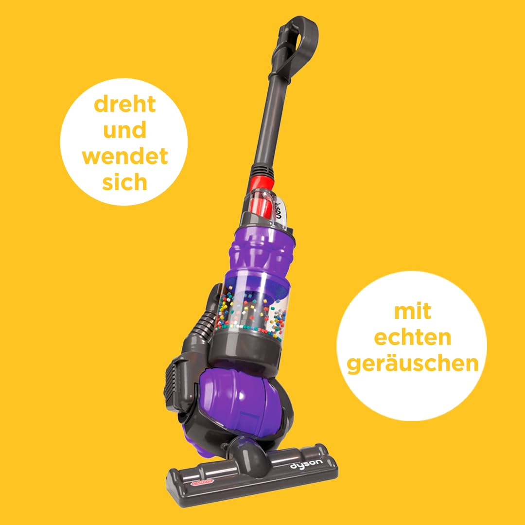 Casdon 66102, Dyson Ball | Miniatur-Dyson-Ball-Nachbildung für Kinder ab 3 Jahren | Mit Dreh-und Drehbewegung für realistischen Rollenspielspaß, braun