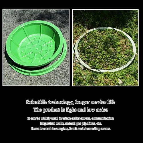 Couvercle et cadre de regard rond invisible et durable en format B60x60CM - 5