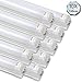 Produktbild [10er Pack zum Sparpreis] OUBO LED Leuchtstoffröhre komplett 120CM LED Tube T8 Röhre Leuchtstofflampe mit Fassung, 18 Watt, 2250 Lumen, Kaltweiß Tageslichtweiß 6000K