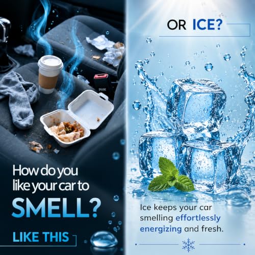 Image of Ice Premium Car Perfume Luxury Spray 50 ML with Hanging Card /Travel Friendly Car Air Fresheners 350+ Sprays /Car Accessories Interior /Eliminates Bad Odour for Car Office & Home