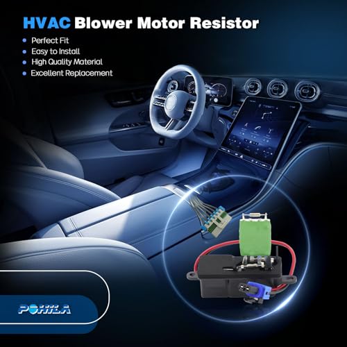 Image of 973-407 Front HVAC Fan Blower Motor Resistor with Harness Compatible with Chevy GMC 1996-2014 Express Savana 1500 C4500 C5500 C6500 C7500 Kodiak Topkick Replaces 1580560 22941007 3A1041