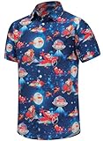 Photo Gallery wotdkg camicia natalizia da uomo con babbo natale, fenicottero, casual, abbottonata, stile hawaiano, camicie natalizie da uomo, spazio di natale, l Photo Gallery wotdkg camicia natalizia da uomo con babbo natale, fenicottero, casual, abbottonata, stile hawaiano, camicie natalizie da uomo, spazio di natale, l