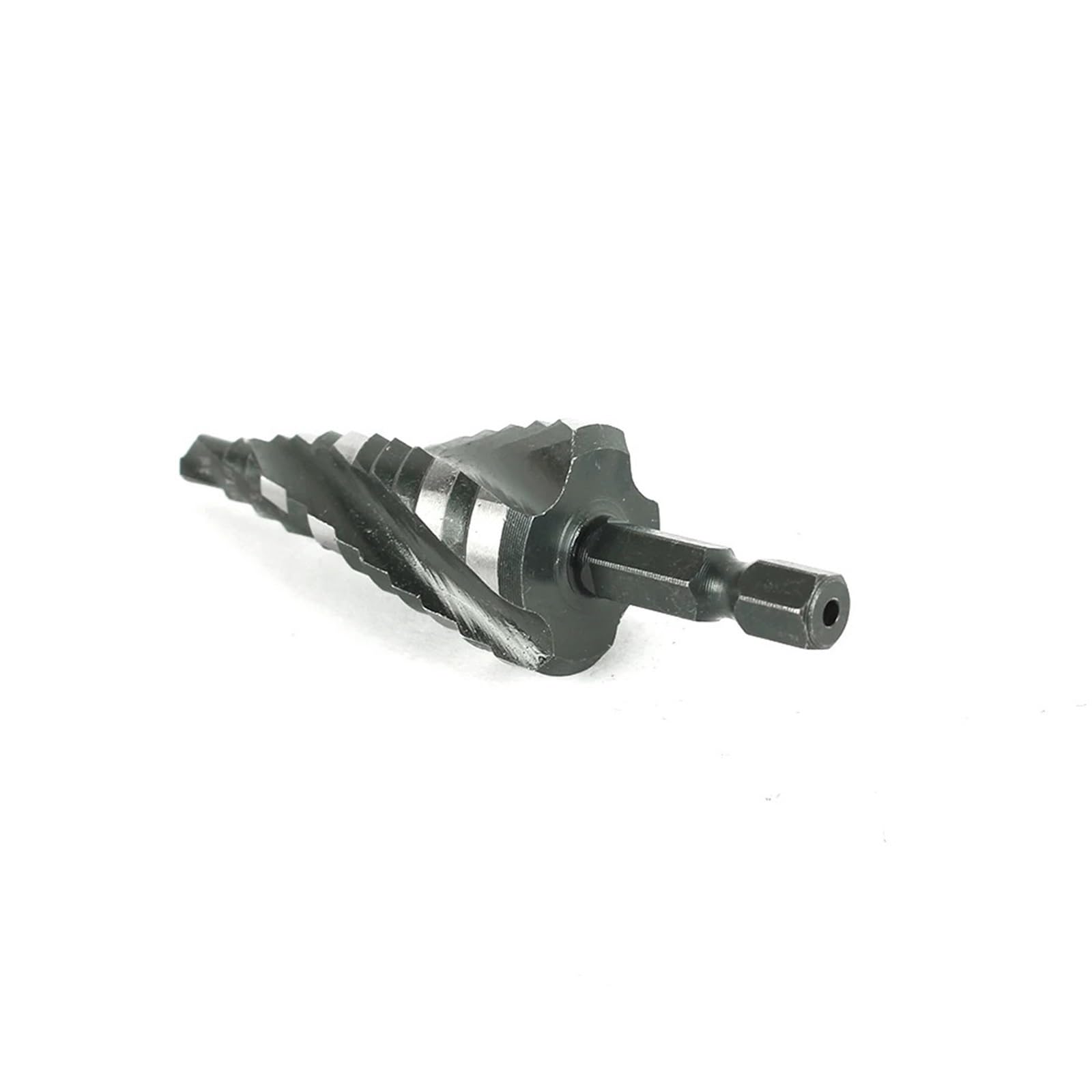 Set Di Punte for Trapano A Gradino 3 Pezzi Quattro for Flauto A Spirale | Punte da trapano HSS con codolo esagonale da 1/4" for acciaio inossidabile, alluminio, legno, plastica