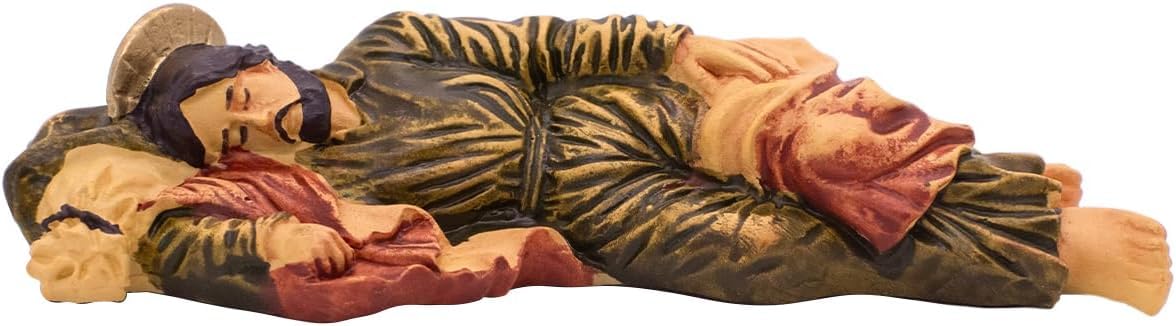 VILLAGE GIFT IMPORTERS Sleeping Saint Joseph Statue | Catholic Christian Home and Office Décor | Great for First Holy Communion, Confirmation, Weddings, and Housewarming (5" Sleeping St. Joseph)