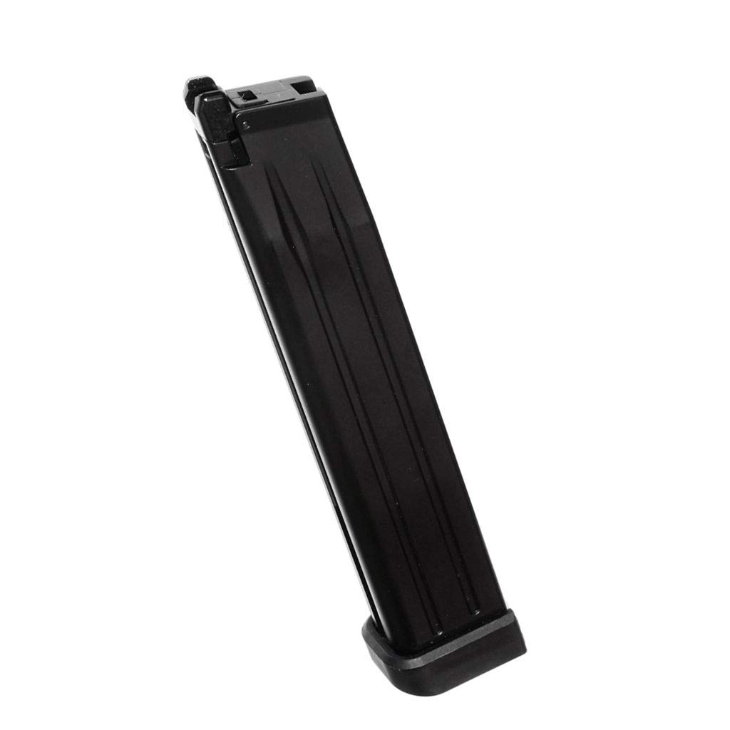 Airsoft Parts WE 50rd Gas Extended Long Magazine for Army R501 R601 / KJ KP-05 / Zeon/EMG SAI STI TTI/AW/WE/Tokyo Marui Hi-Capa GBB Pistol Black