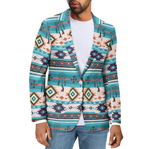 TOADDITDO Mens Sport Coat Suit Blazer Jacket Casual One Button Business Blazer