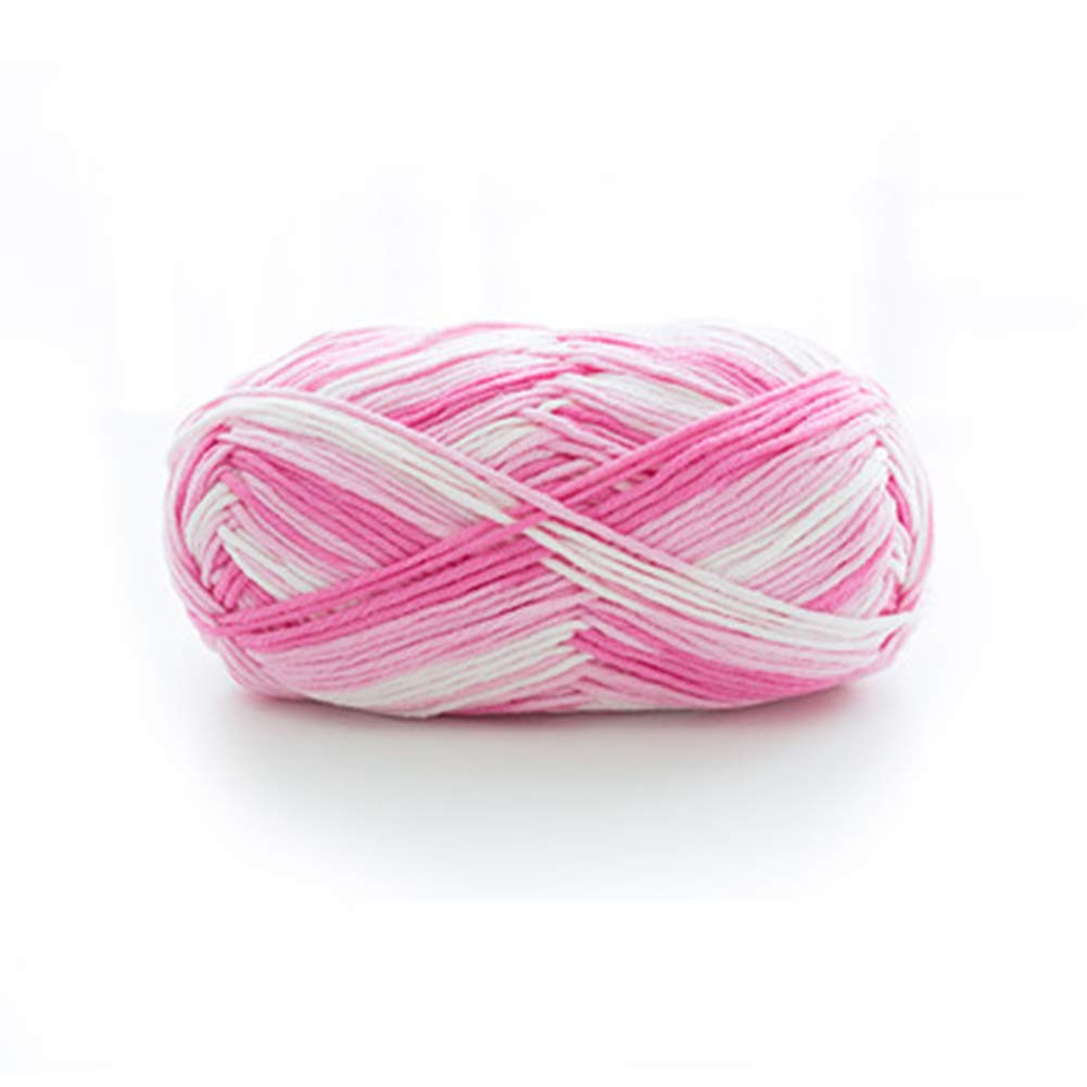 600G Fünf Stränge Segment gefärbt gekämmte Baumwolle Garn-Bälle, Handgestrickte Baby-Pullover Schal Decken Puppen, mittleres Dicke Themen,05