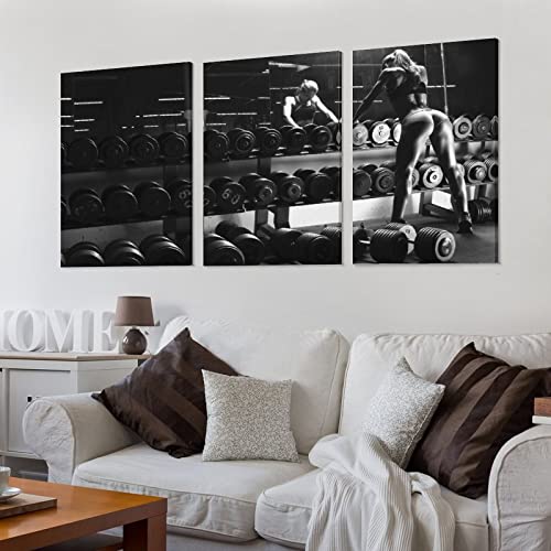 Fitness Bodybuilding Posters Room Aesthetics, Motivational Exercise Gym Girl Selfie, Gym Bedroom Living Room Bar Office Dining Room Wall Decoration Canvas Painting Wall Art Poster For Bedroom Living R #TOP2