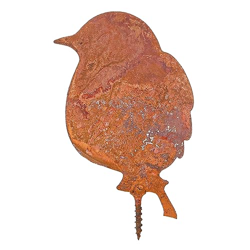 Tiardey 4PCS Metal Garden Birds Decoration Rust Bird Garden Decoration for Outdoor Autumn Decoration Outdoor Garden Decoration - Image 4