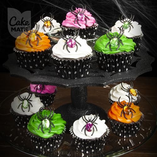 Image of Cake Mate Halloween Sprinkle Blend, Easy-Pour Lid, 26 oz | Halloween sprinkle blend in black, orange and green adds spooky color to cookies, brownies, cakes and ice cream desserts