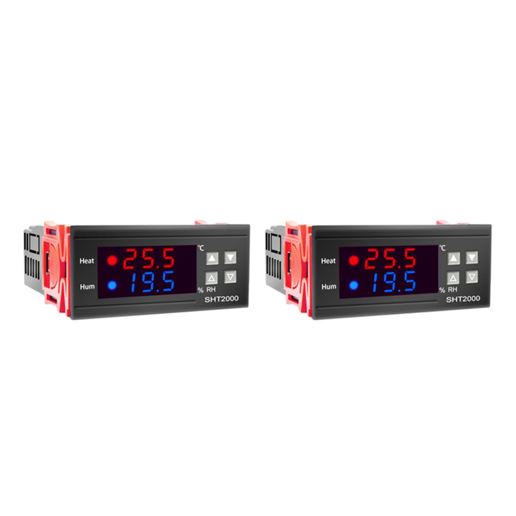 Jnchdghwa 2X SHT2000 Temperature Humidity Controller Thermostat Humidistat Indoor Brewing Incubator Thermometer AC110-230V