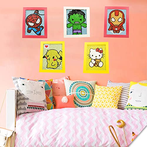 Diy 5D Diamond Painting Kits For Kids Diamond Art For Kids With Wooden Frame Suitable For Children Beginners 6 * 8In #TOP3