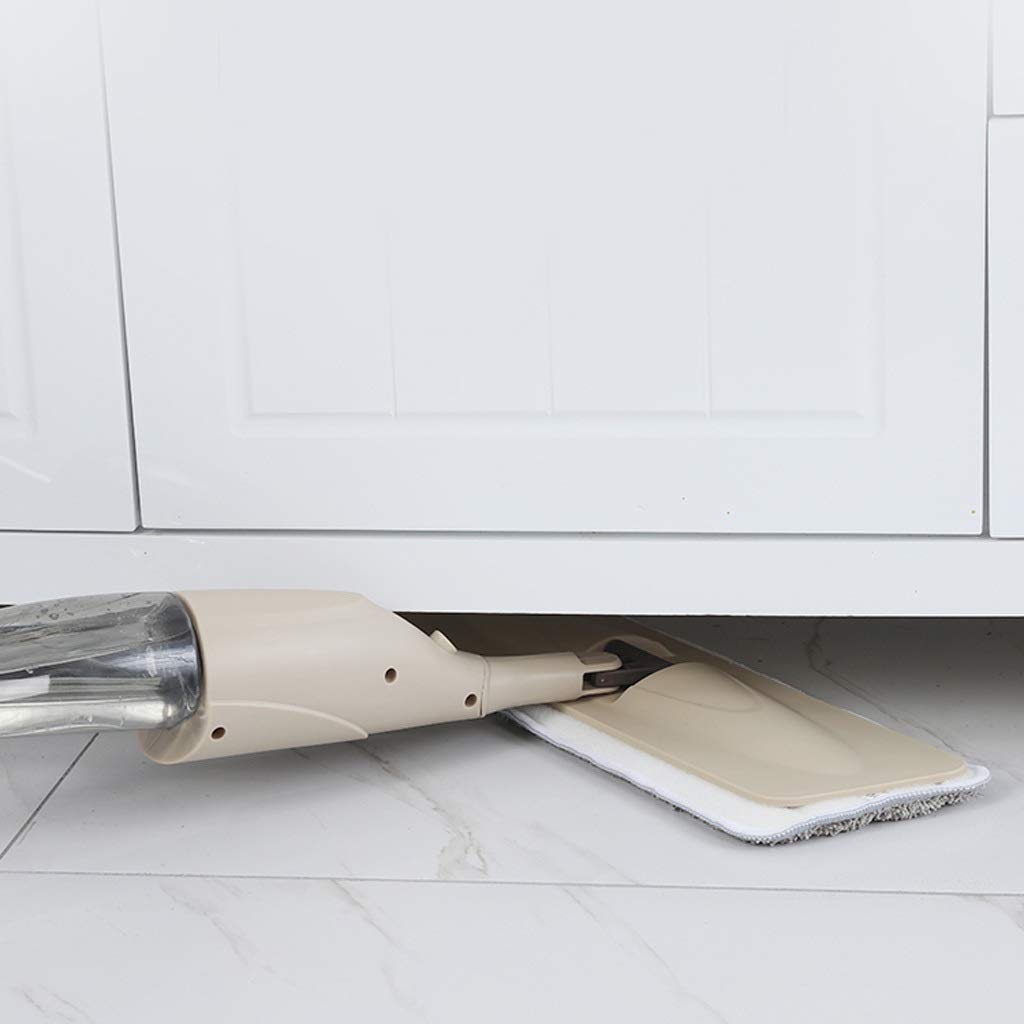 Trapeador con mango de grado de limpieza, fregona para suelo con pulverizador para el hogar, cocina, azulejos de cerámica de madera laminada, almohadillas de microfibra reutilizables incluidas Vision