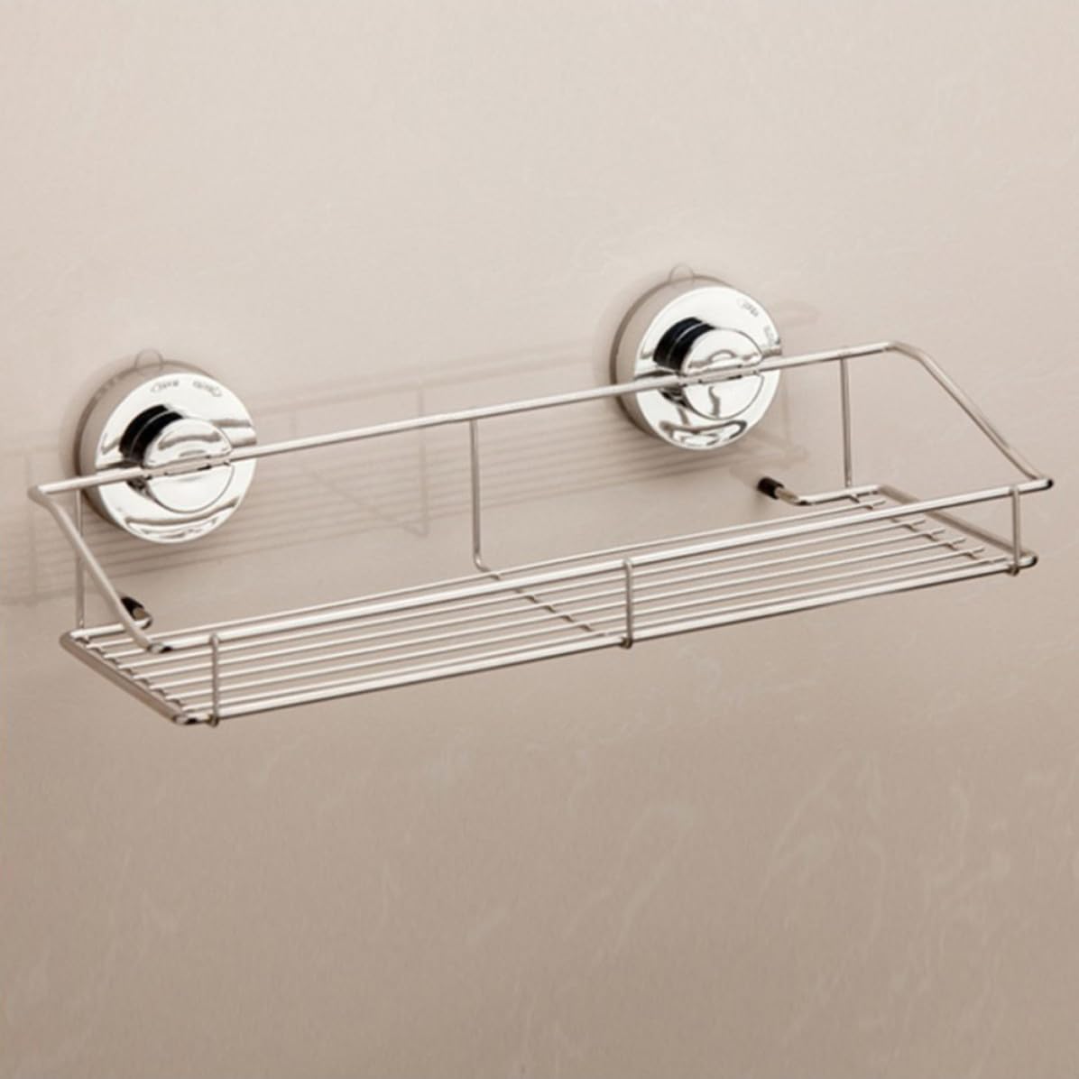 VALICLUD Estante de Baño Súper Succión y Diseño Moderno Organizador de Baño de Metal sin Taladro Cesta de Ducha Resistente y Habitación