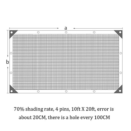 Image of winemana 10x20FT Shade Cloth for Garden Mesh Tarp Pergola Sun Shade