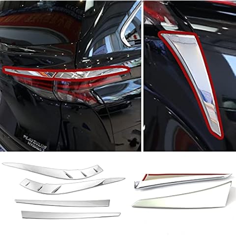 Tail Light Frame Cover Trim Decorating Parts for Honda Sienna 2021 Exterior Outer Styling Car Accessory Chrome ABS Tail Lamp Brake Light Rear Light Frame Protector 6pcs Cover