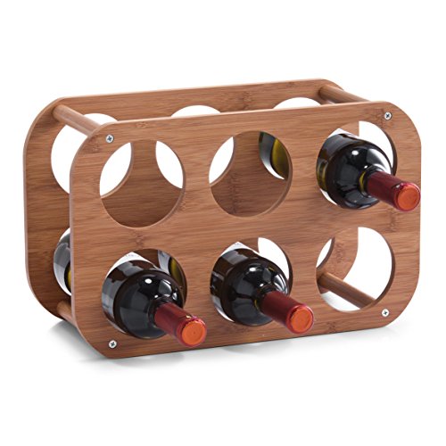 Zeller 13559 Weinregal, Bamboo, ca. 38 x 16 x 24 cm, Natur