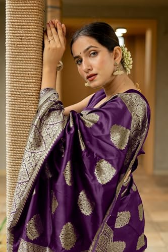 Image of Subham Saree for Woman Silk Cotton Kanjivaram | Soft Easy to Drape Daily Wear Sari with Blouse Fabric