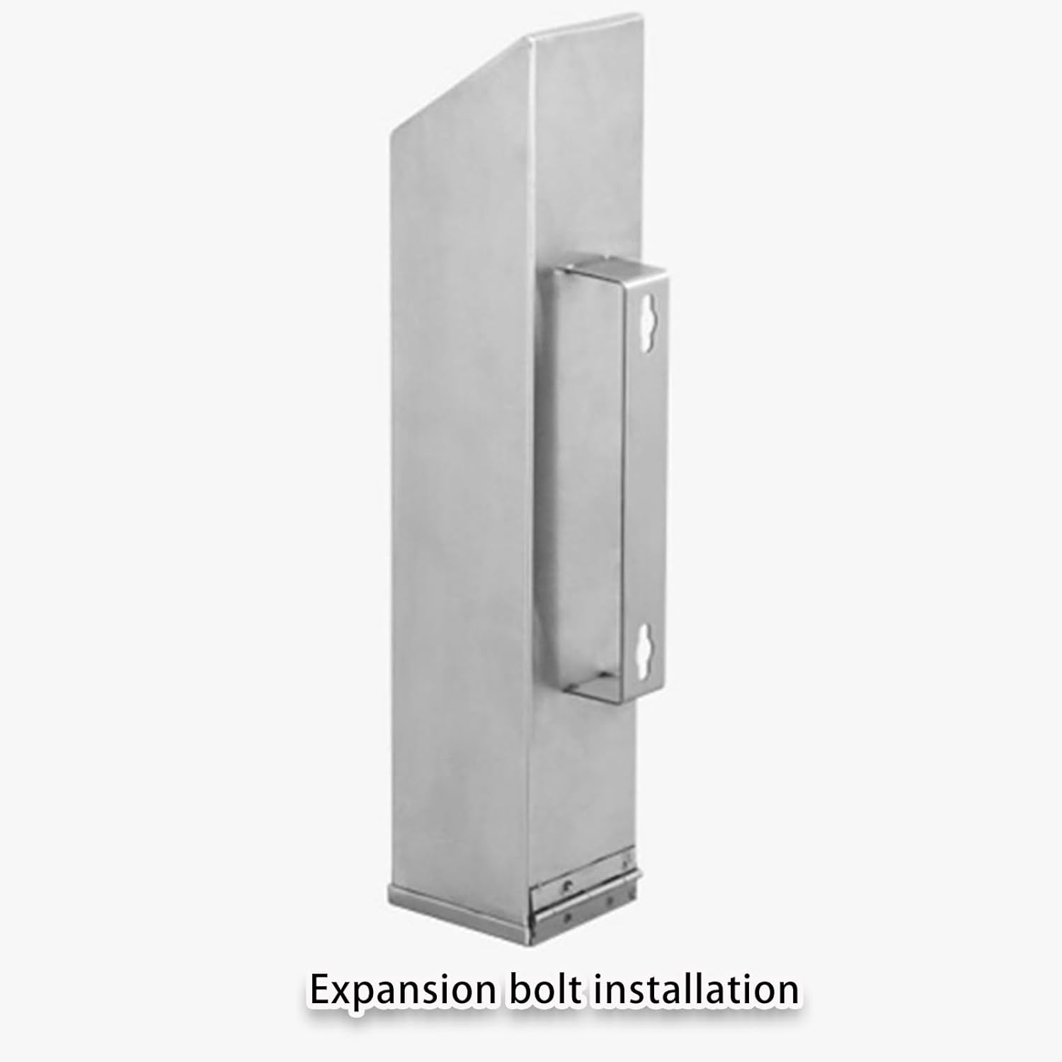 Stainless Steel Standing Ashtray, Cigarette Butt Receptacle, Outdoor Wall Ashtray, Cigarette Bin with Key Lock for Outdoor and Public Spaces(Stainless steel original color)