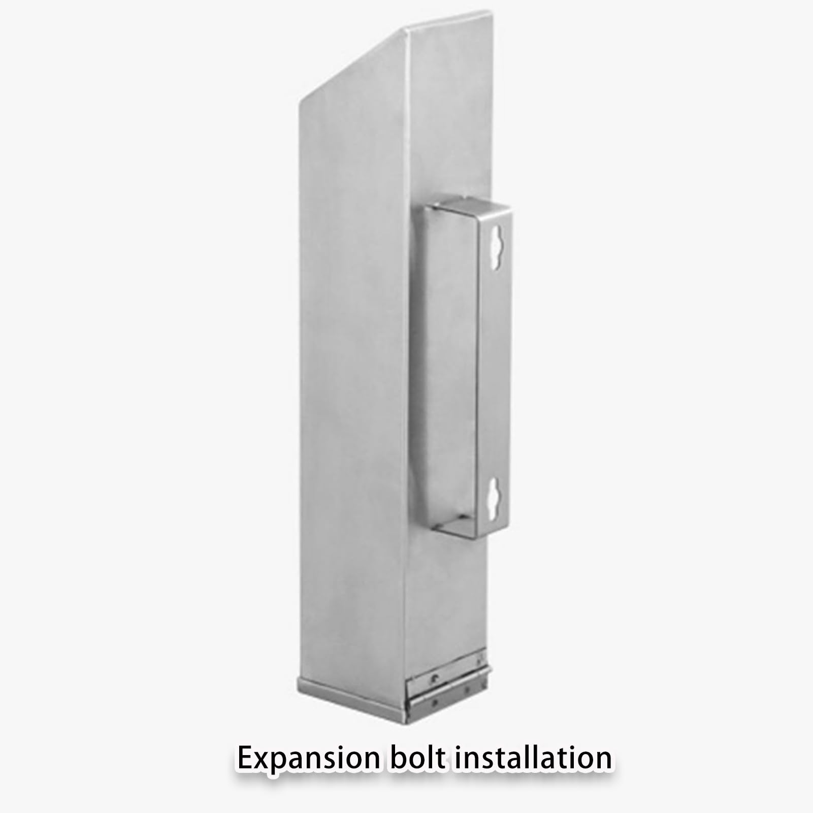 Posacenere in acciaio inox con serratura a chiave, contenitore per sigarette da esterno, da parete, per spazi pubblici, resistente alle intemperie