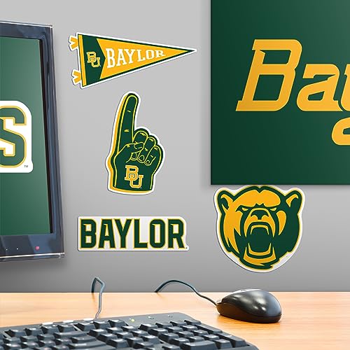 Image of Baylor University Premium Vinyl Sticker Pack - 9 Waterproof Bears Decals for Laptop, Water Bottle, Tablet, Car, Skateboard & More - Officially Licensed Variety Set