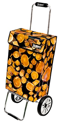 James® Einkaufstrolley modern Design Botticelli, Einkaufswagen bunt, Hackenporsche, Shopping-Lifestyle, Planenmaterial, bis 50kg Tragkraft, Grosse Räder, Made in Vienna – Bild 3