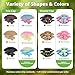Westant Mushroom Decor for Reptile Tank, Fish Tank, Pet-Safe Bearded Dragon Tank Accessories, Realistic Terrarium Plants for Leopard Geckos, Crested Geckos, Tree Frogs, Snakes (Forest, Cluster Cap)