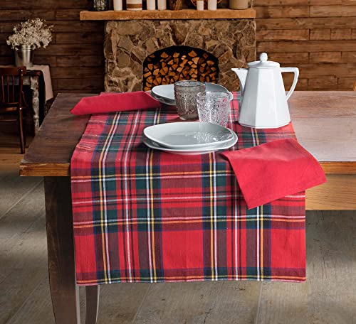 BIBIHOME - Runner in tartan con 2 tovaglioli Clan