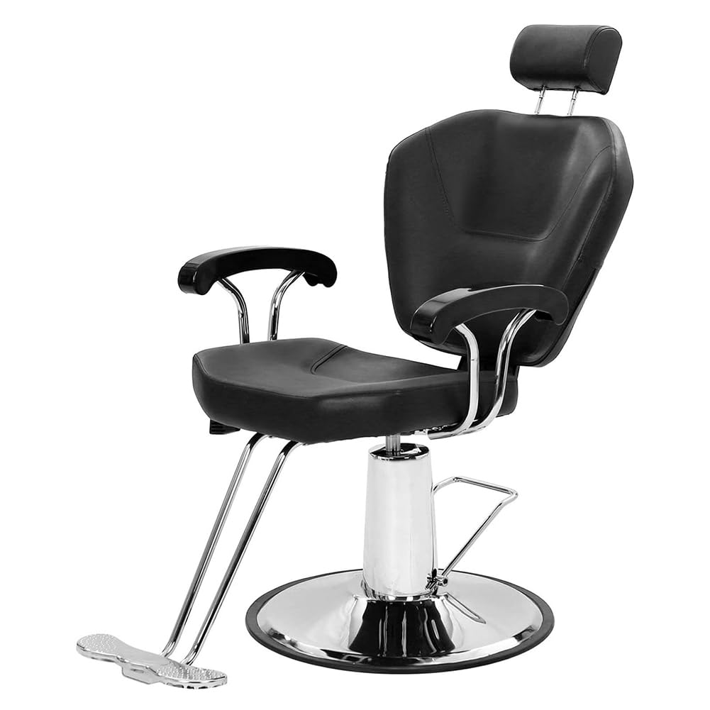 QUSYZD Professional Adjustable Hairdressing Chair, 360° Rotating Hydraulic Salon Chair, Hairdresser's Special Barber Chair, Beauty Equipment with Footstool, Barber Styling Chair,