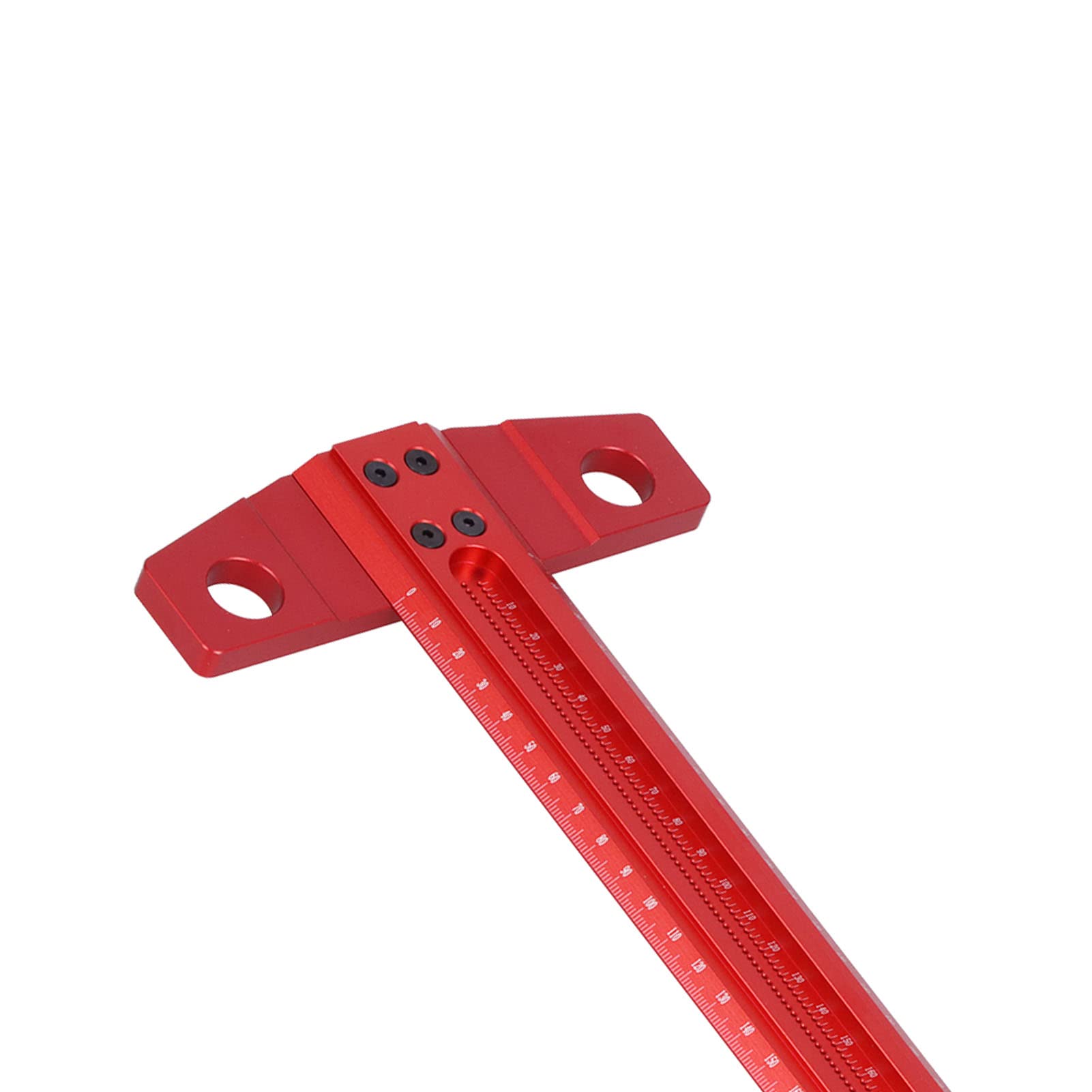 Alvinlite 30 cm, 40 cm, 50 cm T-Lineal, Präzisionslineal, Quadratisches T-förmiges Lineal, Rechtwinkliges Anreißer-Aluminium-Markierungsmessgerät Für Die Glasbearbeitung(500mm)