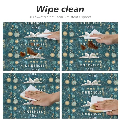 Nappe élastique de table ronde en polyester imperméable de qualité supérieure M - 7