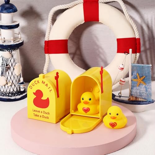 3 piezas imán decorativo de buzón pato amarillo miniatura 6