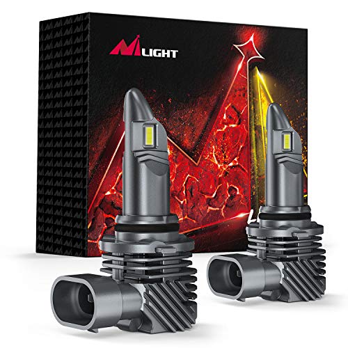 Nilight 9006/HB4 LED Fog Light Bulbs,40W 6000K Low beam Fog Light LED Headlights Conversion Kit Extremely Bright Cool White Replacement Bulbs 2Pack