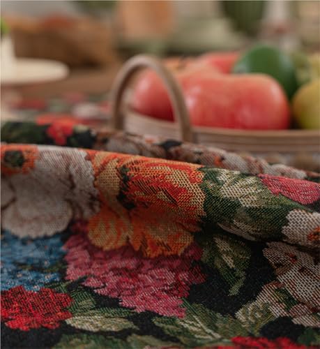Nappe jacquard polyester de qualité supérieure vintage - 5