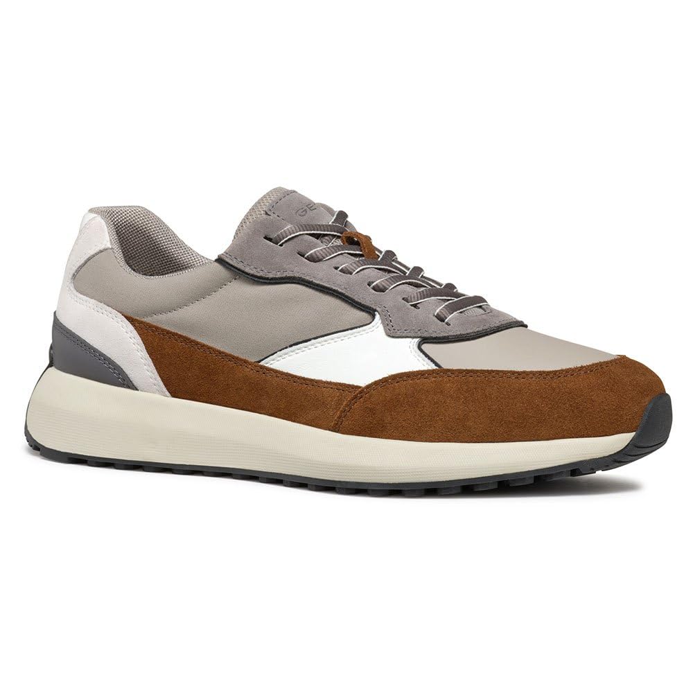 Geox Men's U Volpiano ASneaker, browncotto Skirt, 9 UK