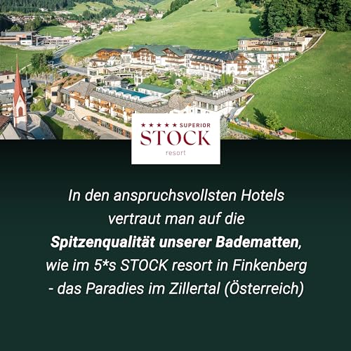 ZOLLNER 2er Set Badematten - weiche und saugstarke Duschvorleger - waschbar bis 95°C - Baumwolle - 50x70 cm in Mint – Bild 3