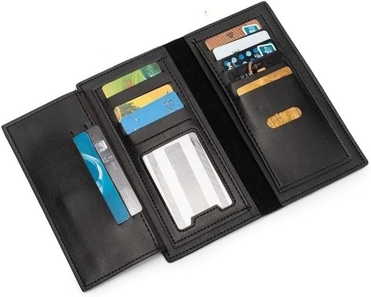 Long Business Leather Wallet for Men Multiple Card Slots Secure Coin Purse Gift Box (Crocodile pattern) - Image 3