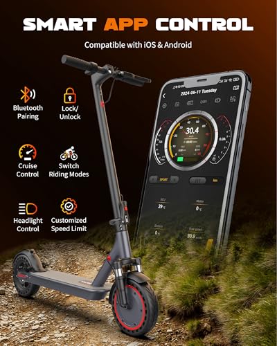 VOLPAM 10Inch Electric Scooter for Adult, Dual Suspension,