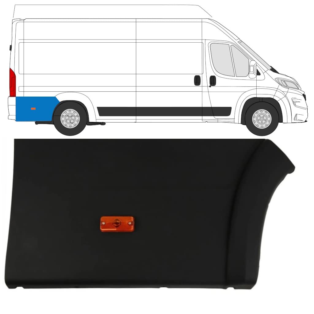 Modanatura laterale posteriore con lampada per Fiat Ducato 2018- / Destra