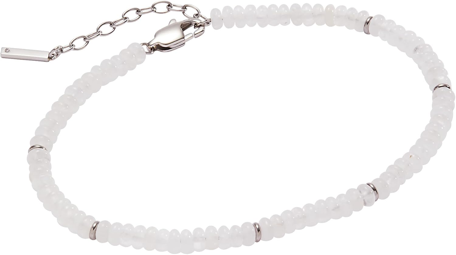 Alex and Ani Clear Quartz Semi-Precious Beaded Anklet